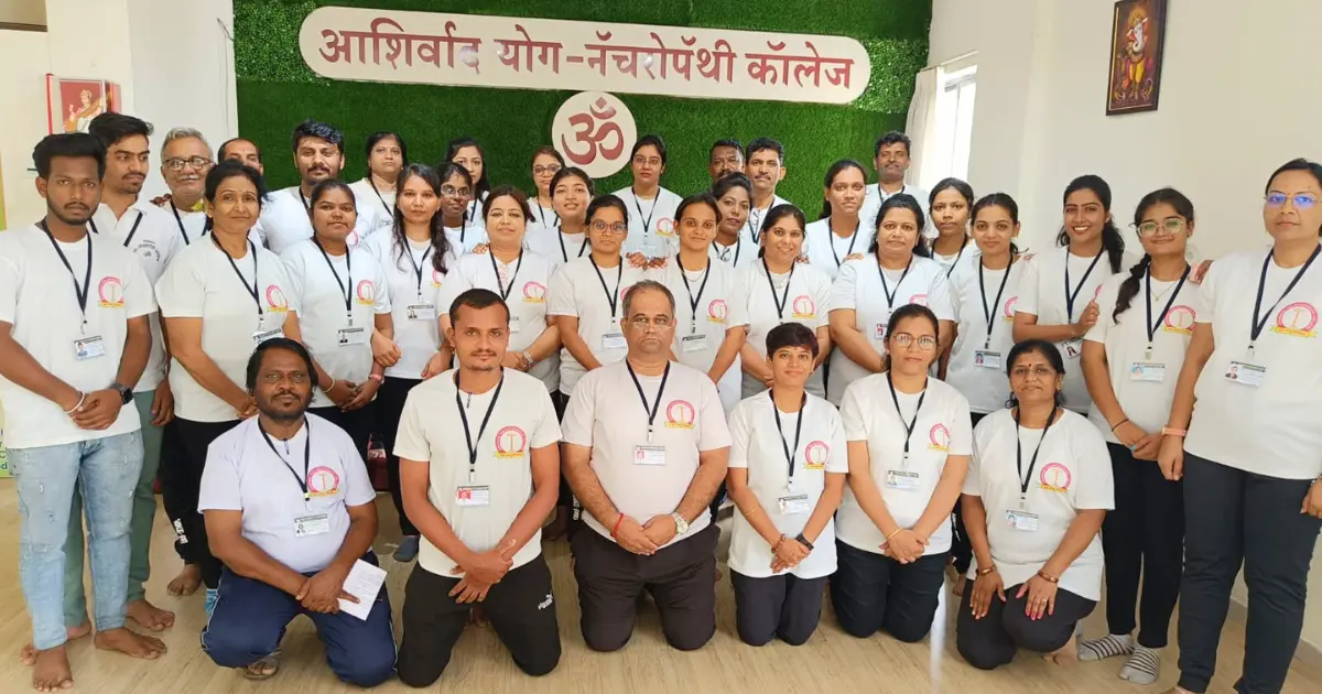 Classroom theory session of Certificate Course in Yoga & Naturopathy