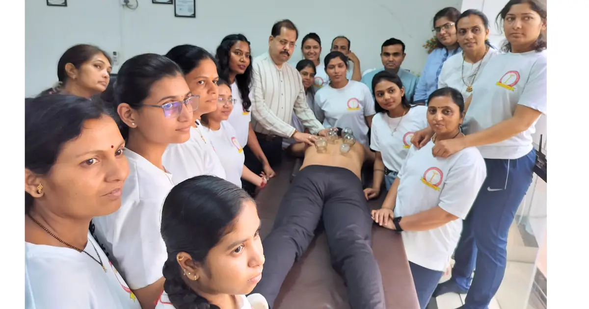 Physiotherapy practical training session