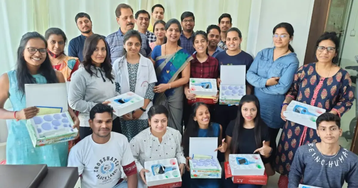 Students performing rehab exercises